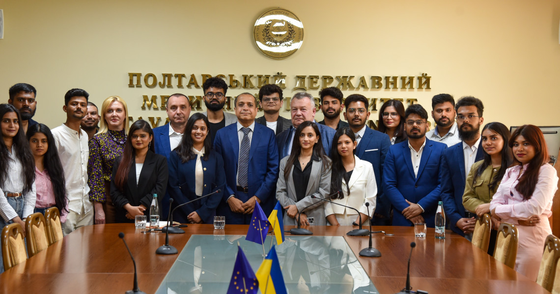 Official Working Visit of H.E. Mr. Ravi Shankar, Ambassador of India to Ukraine, to Poltava State Medical University
