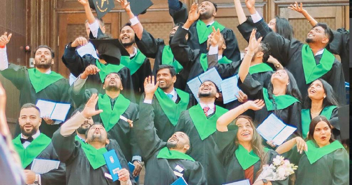 PSMU International Faculty announces the graduation of Masters and a significant meeting of foreign students with the Rector