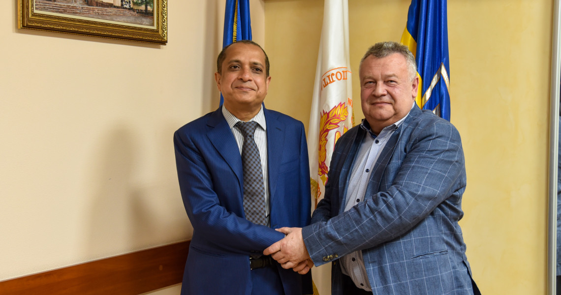 Official Working Visit of H.E. Mr. Ravi Shankar, Ambassador of India to Ukraine, to Poltava State Medical University