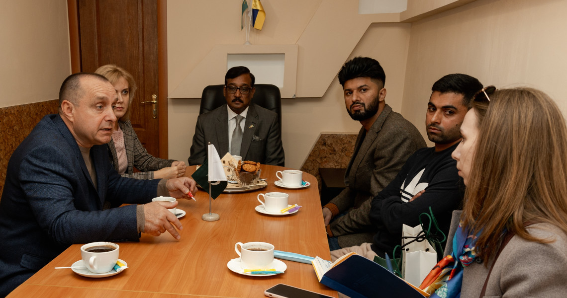 THE DELEGATION FROM THE EMBASSY OF THE ISLAMIC REPUBLIC OF PAKISTAN TO UKRAINE VISITED THE UNIVERSITY