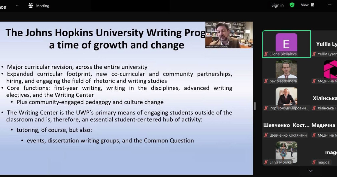 Collaboration with Johns Hopkins University (USA)