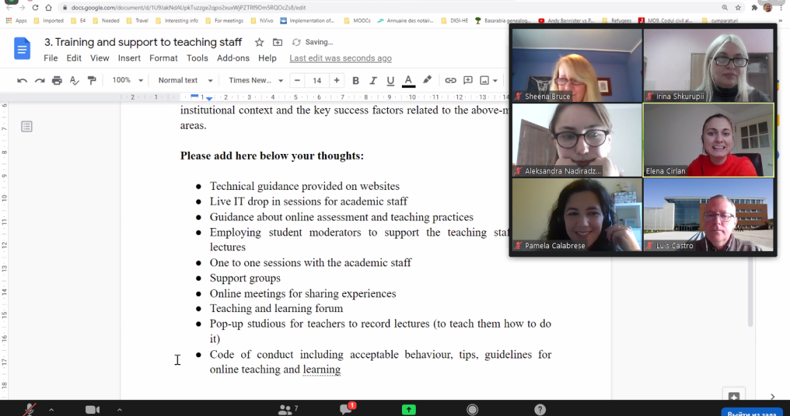 INTERNATIONAL EXCHANGE OF EXPERIENCE AND PRACTICES IN TIMES OF COVID-19 CRISIS