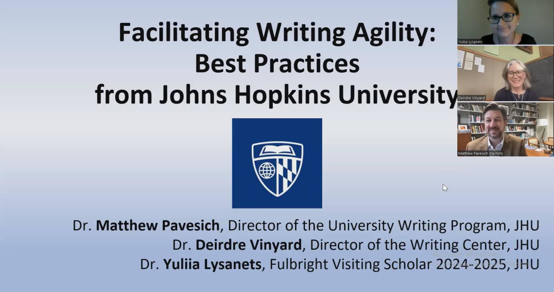Collaboration with Johns Hopkins University (USA)
