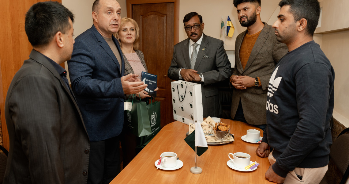THE DELEGATION FROM THE EMBASSY OF THE ISLAMIC REPUBLIC OF PAKISTAN TO UKRAINE VISITED THE UNIVERSITY