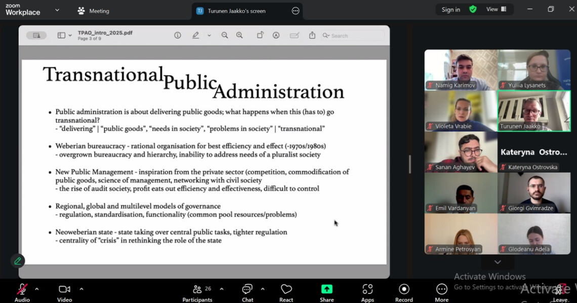 PSMU Researcher Receives Swedish Institute Grant to Join "Cooperation beyond Borders – Transnational Public Administration and Organizing" Training