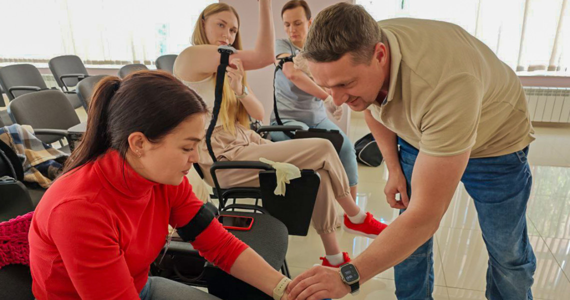 Coaches of the "OLYMP" Sports Club Acquire Lifesaving Skills within the LIFESTRAND Project