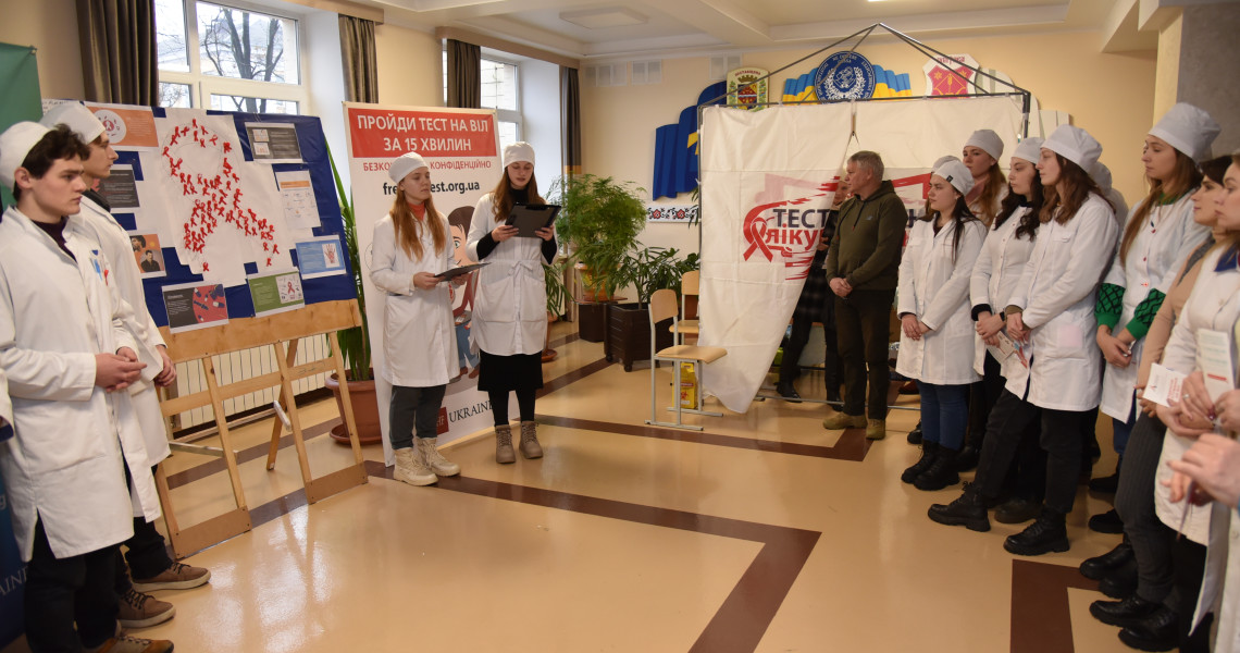 The Department of Educational and Humanitarian Work with Youth at PSMU: a campaign for free testing for HIV infection took place at PSMU