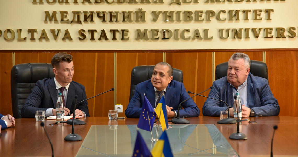 Official Working Visit of H.E. Mr. Ravi Shankar, Ambassador of India to Ukraine, to Poltava State Medical University