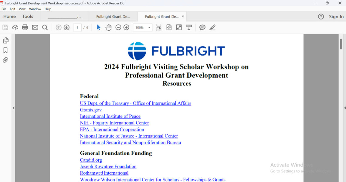 News of international cooperation: participation in the Fulbright Program master class