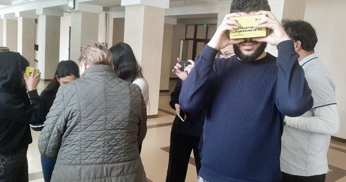 Students of the International Faculty are proud of the unbreakable spirit of the Ukrainian people
