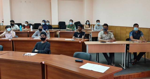 FOREIGN STUDENTS SIT FOR THE USQE, STAGE 1