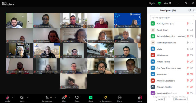 News of international cooperation: participation in the Fulbright Program master class